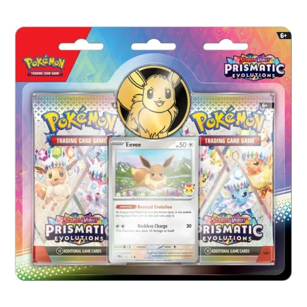 Prismatic Evolutions 2 Pack Blister Eevee Pokémon Day 2025