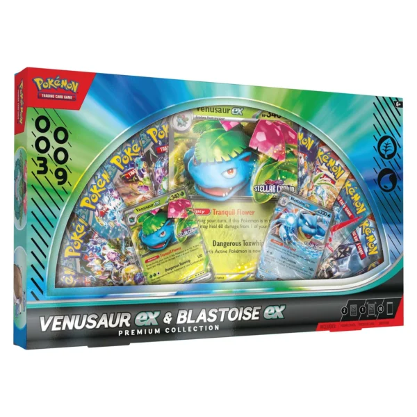 Venusaur ex & Blastoise ex Premium Collection Box