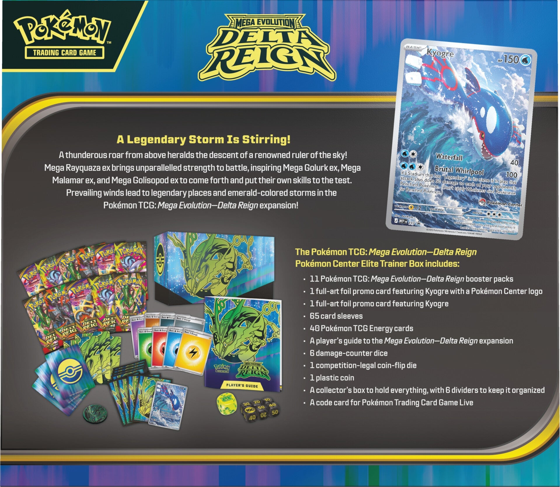 Delta Reign Pokemon Center Elite Trainer Box Contents