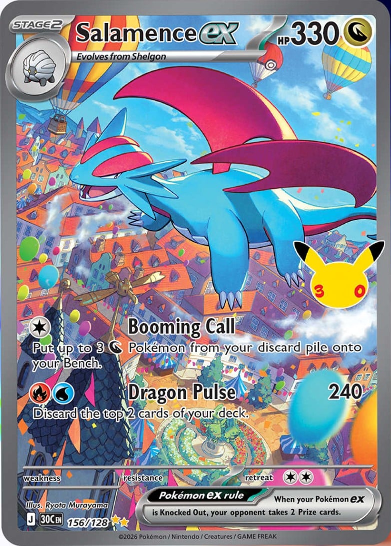 Salamence ex Special Illustration Rare uit 30th Celebration